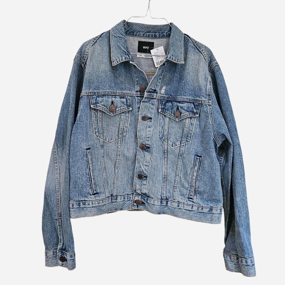 western boho bdg urban outfitters denim trucker jacket nwt